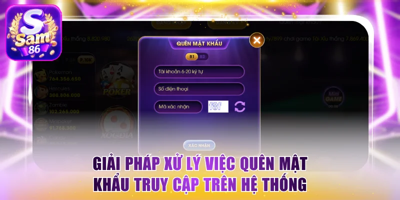 Giải pháp xử lý việc quên mật khẩu truy cập trên hệ thống