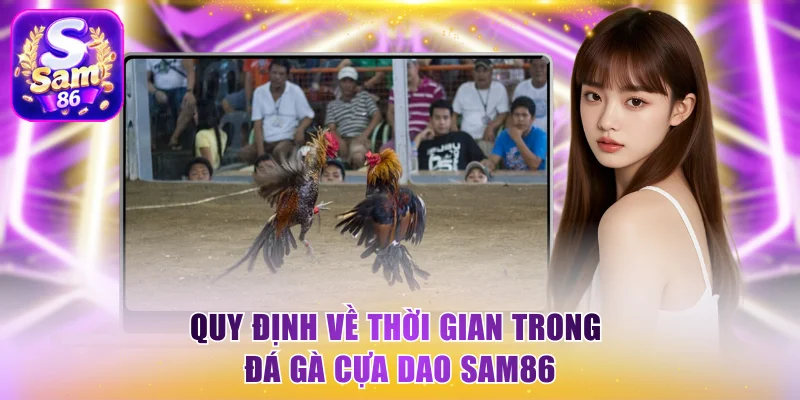 Quy định về thời gian trong đá gà cựa dao Sam86